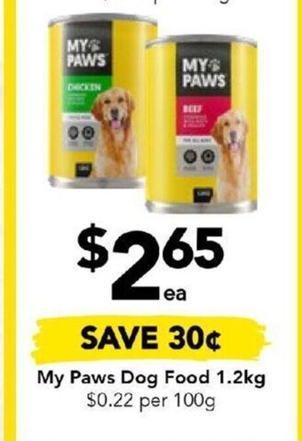 My Paws Dog Food 1.2kg