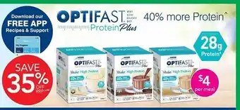 Terry White Optifast protein plus offer