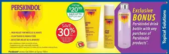 Terry White Perskindol active gel or spray offer