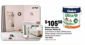 Dulux ultra air interior walls 4l
