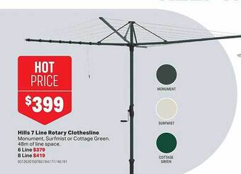 Hills 7 line rotary clothesline