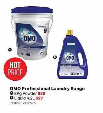Omo professional laundry range
