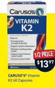 Caruso's vitamin k2 60 capsules