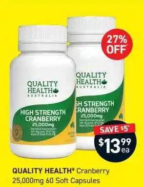 Chemist King Quality health cranberry offer