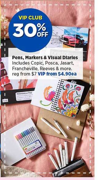 Pens, markers & visual diaries