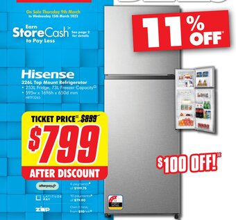 326L Top Mount Refrigerator
