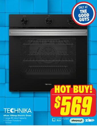 The Good Guys 60cm 10Amp Electric Oven offer