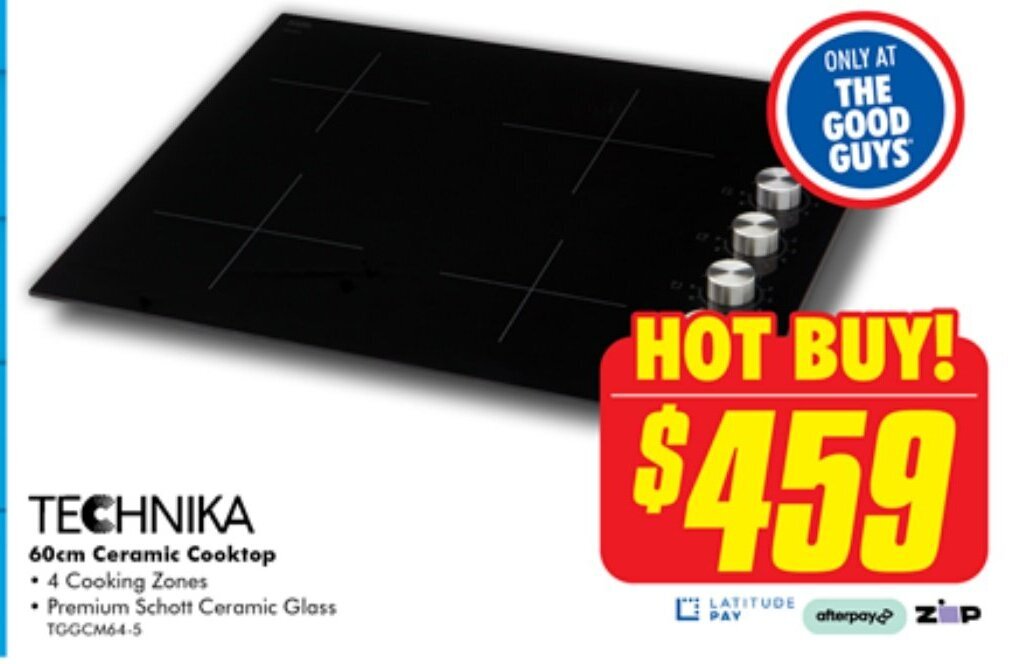 60cm Ceramic Cooktop offer at The Good Guys