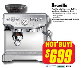 The Good Guys The Barista Espresso Coffee Machine - Stainless Steel offer