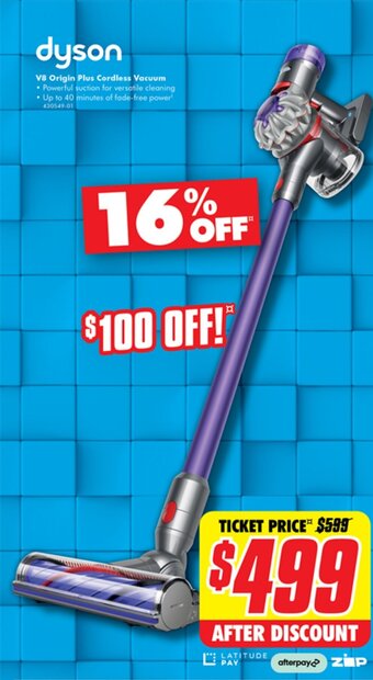 The Good Guys V8 Origin Plus Cordless Vacuum offer