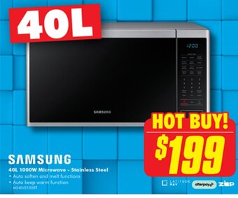 The Good Guys 40L 1000W Microwave - Stainless Steel offer