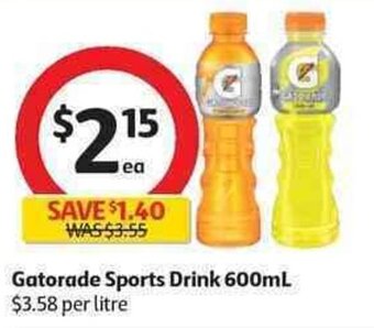 Coles Gatorade Sports Drink 600ml offer