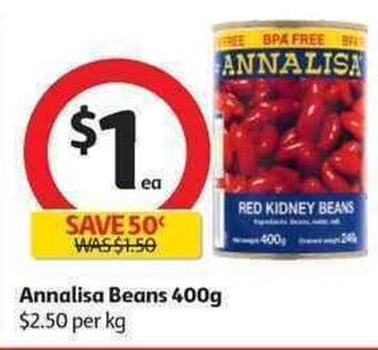 Coles Annalisa Beans 400g offer