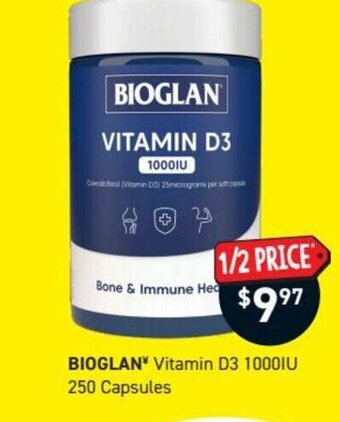 Chemist King Bioglan Vitamin D3 1000IU 250 Capsules offer