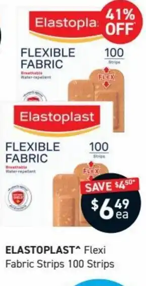 Chemist King Elastoplast Flexi Fabric Strips 100 Strips offer