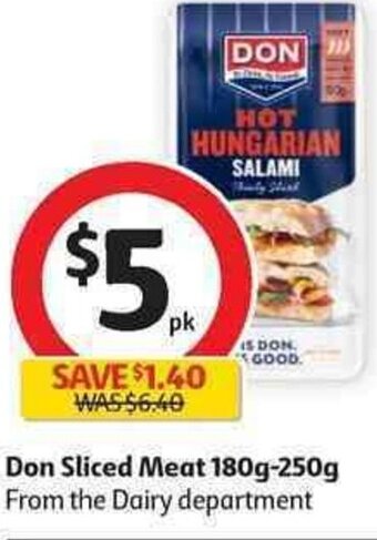 Coles Don Sliced Meat 180g-250g offer
