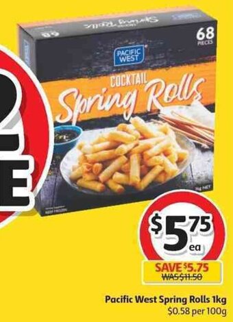 Pacific West Spring Rolls 1kg