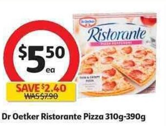 Coles Dr Oetker Ristorante Pizza 310g-390g offer