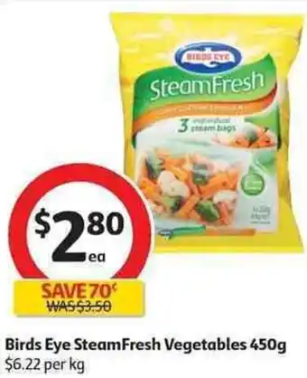 Coles Birds Eyes SteamFresh Vegetables 450g offer