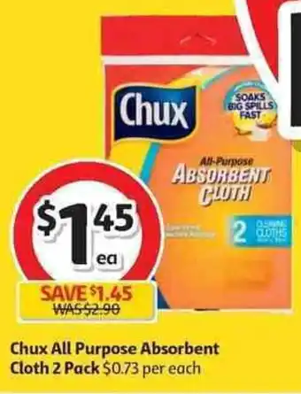 Coles Chux All Purpose Absorbent Cloth 2 Pack offer
