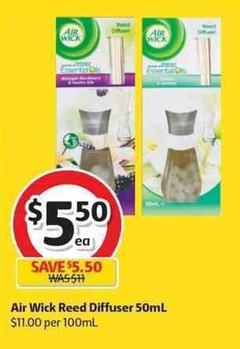Coles Air Wick reed Diffuser 50ml offer