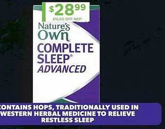 Chemist Warehouse Nature's own complete sleep advanced offer