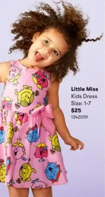 BIG W Little Miss Kids Dress 1-7 offer