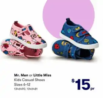 BIG W Mr. Men or Little Miss Kids Casual Shoes 6-12 offer