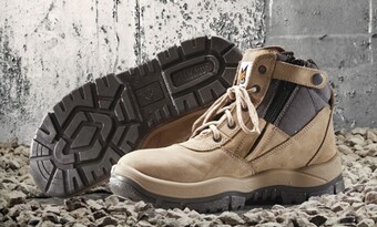 RSEA Safety Mongrel zipsider lace up safety boots - stone offer