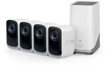 Eufy security wireless 4k security camera system 4 pack^