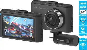 SuperCheap Auto Nanocam+ 1080p full-hd front & rear dash cam kit with 3” ips screen & wi-fi offer