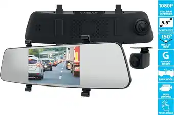 SuperCheap Auto Nanocam+ 5.5” touch screen dvr mirror monitor with rear camera kit^ offer