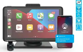 SuperCheap Auto Nanoconnect 7.22” wireless smart monitor with dual channel dash camera offer