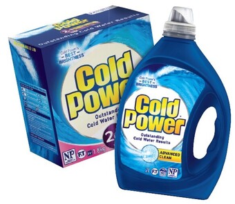 IGA Cold power laundry liquid 1.8-2 litre or powder 1.8-2kg selected varieties offer