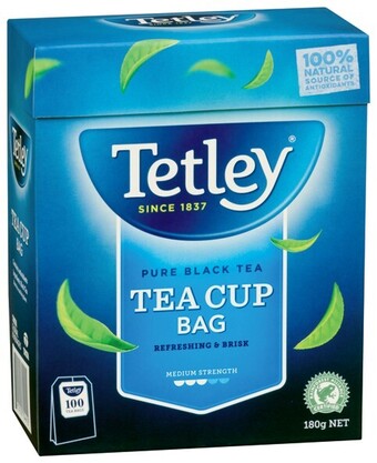 IGA Tetley pure black tea cup bags 100 pack offer