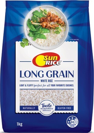 IGA Sunrice long grain white rice 1kg offer