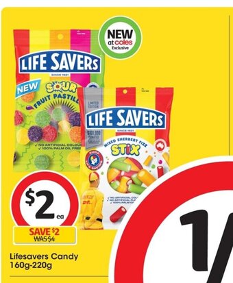 Coles Lifesavers Candy 160g-220g offer