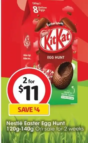 Coles Nestlé Easter Egg Hunt 120g-140g offer