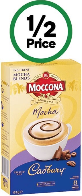 Woolworths Moccona cadbury mixers pk 8 offer