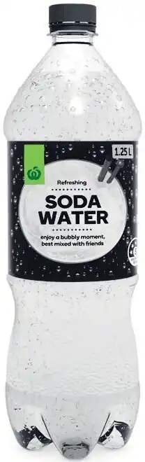 Woolworths Woolworths soda water 1.25 litre offer