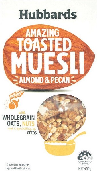 Woolworths Hubbards muesli, granola or clusters 450g offer