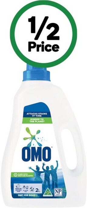 Woolworths Omo sensitive laundry liquid 2 litre offer