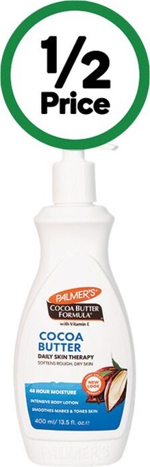 Woolworths Palmer’s cocoa butter formula body lotion 400ml offer