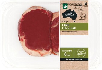 Woolworths Australian lamb leg steak 270g offer