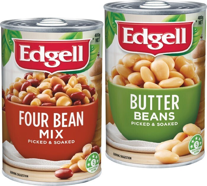 Edgell canned beans 400420g offer at Woolworths
