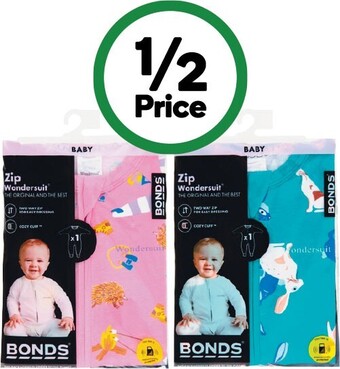 Woolworths Bonds zippy wondersuit pk 1 offer