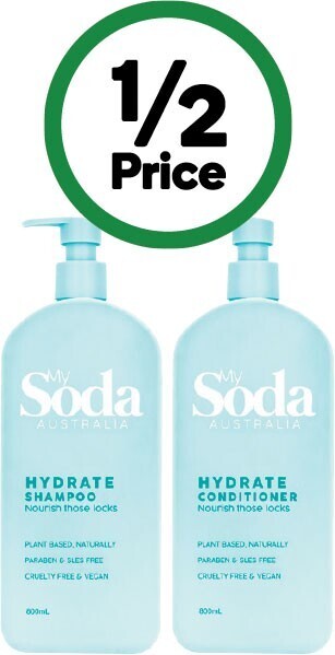 Woolworths My soda shampoo or conditioner 800ml offer