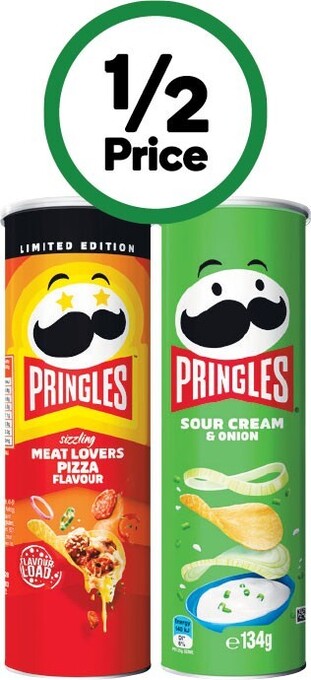 Woolworths Pringles chips 118-134g offer