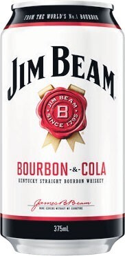 Woolworths Jim beam white label & cola cans 24x375ml offer
