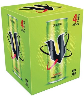 Woolworths V energy drink 4 x 250ml offer